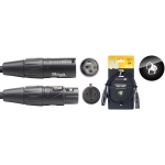 DMX-Kabel, XLR/XLR (m/f) (3 Pins), 1 m (3'), N-Serie