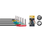 N-Serie, Mono Winkelklinke Patchkabel-Set - 6 Stck