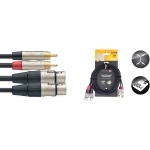 N Serie, Twinkabel - f. XLR/m. Cinch