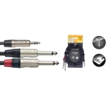 N Serie Y-kabel - stereo mini-Klinke / 2 x mono Klinke