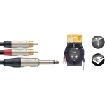 N Serie Y-kabel - stereo Klinke / 2 x m