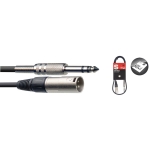 Audio-Kabel, XLR/Klinke (m/m), 1 m, symmetrisch