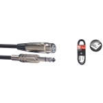 Audio-Kabel, XLR/Klinke (f/m), 3 m