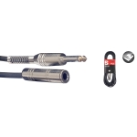 Mono-Audio-Kabel, Klinke/Klinke (m/f), 6 m