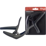 Stagg Trigger Kapodaster fr Akustik und E-Gitarre schwarz