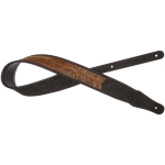 Stagg Gitarrengurt gepolstert Rauleder Imitat mit Korkmuster braun