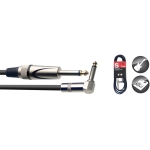 Instrumentenkabel, Klinke/Klinke (m/m. gerade/L-Form), 3 m, robuste Stecker, S Serie