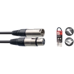 Mikrofonkabel, XLR/XLR (m/f), 30 cm