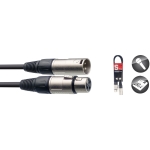 Mikrofonkabel, XLR/XLR (m/f), 60 cm