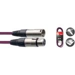 Mikrofonkabel, XLR/XLR (m/f), 3 m, violett
