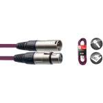 Mikrofonkabel, XLR/XLR (m/f), 6 m, violett