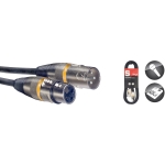 Mikrofonkabel, XLR/XLR (m/f), 6 m, Ring Gelb