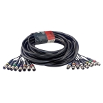 Multicorekabel - 8 x f. XLR / 8 x m