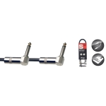 Mono Patchkabel, Klinke/Klinke (m/m, L-Form), 30 cm , Metall