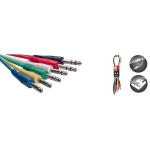 Stereo Patchkabel, 6 x Klinke/Klinke (m/m), 30 cm, Kunstoff-Spritzguss