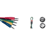 Patch-Kabel, 6 x Mini-Klinke/Mini-Klinke (m/m), 60 cm