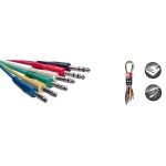 Stereo Patchkabel, 6 x Klinke/Klinke (m/m), 60 cm, Kunstoff-Spritzguss
