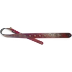 Stagg Kunstleder Gitarrengurt mit Blumenmuster braun