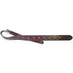 Stagg Kunstleder Gitarrengurt mit Blumenmuster dunkelbraun