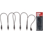 Stromkabel fr 5 Bodeneffekte, DC/DC (m/f, 5/11)