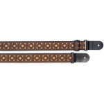 Stagg Nylon Gitarrengurt mit Blumen Motiv orange
