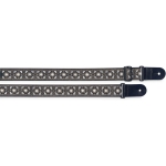 Stagg Nylon Gitarrengurt mit Blumen Motiv wei