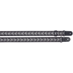 Stagg Nylon Gitarrengurt mit Skull n' Trident Motiv wei