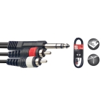 Y-Kabel, Klinke/Cinch (m/m), 3 m