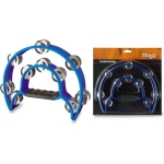 Stagg Schellenring mit Cutaway und 20 Schellen blau