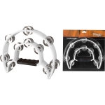 Stagg Schellenring mit Cutaway und 20 Schellen wei