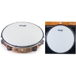 Stagg Kunststoff Tambourin 12 Zoll stimmbar, 2 Reihen Schellen