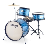 Stagg 16 Zoll Kinder Drumset mit Hardware, 3-teilig blau