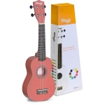 Stagg Sopran Ukulele rot mit Tasche