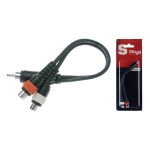 1x Cinch Stecker m - 2x Cinch Stecker w Adapterkabel