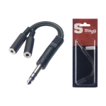 1x Stereoklinke - 2x Mini Monoklinke w AAdapterkabel